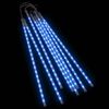 vidaXL Lumini de meteoriți 8 buc. albastru 50 cm 288 LED-uri int./ext.