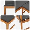 vidaXL Set de Bănci pentru Grădină 3 pcs Maro Lemn Solid de Acacia