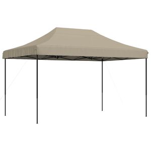 vidaXL Cort de petrecere pliabil Pop-Up, taupe, 440x292x315 cm