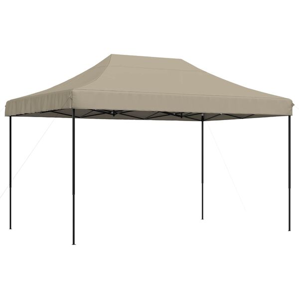 vidaXL Cort de petrecere pliabil Pop-Up, taupe, 440x292x315 cm