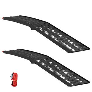 vidaXL Rampă pliabilă pentru motociclete 340 kg per rampă 2 buc. Negru
