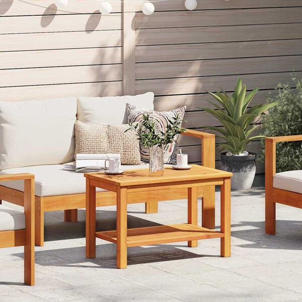 vidaXL Masă laterală Maro 70 x 40 x 45 cm Lemn Solid de Acacia