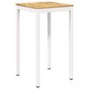 vidaXL Masă de Bar &icirc;n Grădină Alb 60 x 60,5 x 105 cm