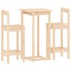 vidaXL Set mobilier de bar, 3 piese, lemn masiv de pin