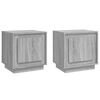 vidaXL Noptiere, 2 buc., gri sonoma, 44x35x45 cm, lemn prelucrat