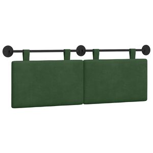 vidaXL Cap de pat suspendat Pe perete Verde Junglă 150 x 55 x 5 cm