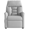 vidaXL Scaun reclinabil electric Cloud Grey Fabric