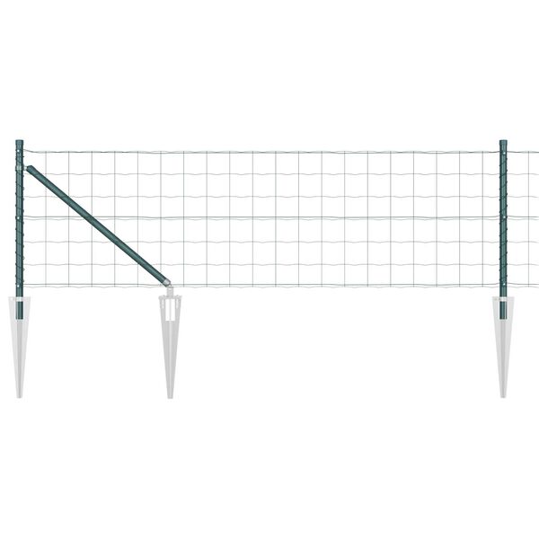 vidaXL Gard cu St&acirc;lp Verde 0,4 x 50 m Oțel și PVC