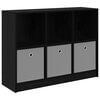 vidaXL Bufet Stejar Negru 102 x 32 x 73,5 cm