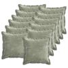 vidaXL Husă pentru pernă 12 buc. HOUTEN Verde 40 x 40 cm