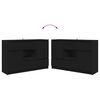 vidaXL Bufet cu sertar Negru 100 x 30 x 65,6 Lemn compozit