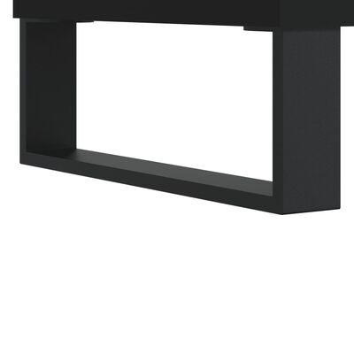 vidaXL Dulap înalt, negru, 69,5x31x115 cm, lemn prelucrat