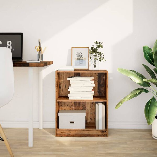 vidaXL Bibliotecă, lemn vechi, 60x24x76 cm, lemn prelucrat