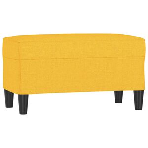 vidaXL Bancă, galben deschis, 70x35x41 cm, textil