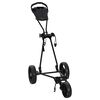 vidaXL Troler de golf Negru Fier Pliabil