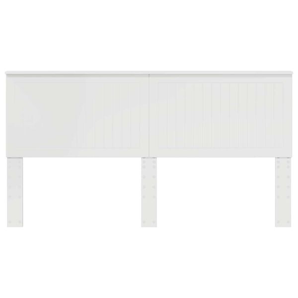 vidaXL Tăblie cap cu headboard Alb 180 cm Lemn compozit