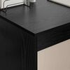 vidaXL Birou Stejar Negru 109 x 50 x 78 cm Lemn compozit