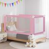 vidaXL Balustradă de protecție pat copii, roz, 160x25 cm, textil