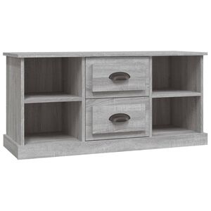 vidaXL Comodă TV, gri sonoma, 99,5x35,5x48 cm, lemn prelucrat