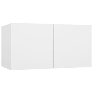 vidaXL Dulap TV suspendat, alb, 60x30x30 cm