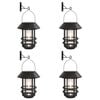 vidaXL Felinare solare de perete de exterior 4 buc. alb