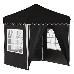 vidaXL Cort de Petrecere Pop-up Negru 195 x 195 x 245 cm