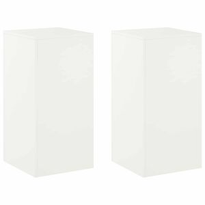 vidaXL Suport pentru plante 2 pcs Alb 40 x 40 x 80 cm Oțel