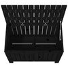 vidaXL Cutie depozitare grădină, negru, 76x42,5x54 cm, lemn masiv pin