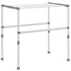 vidaXL Uscător de rufe, 83x(50-55)x(40-85) cm, aluminiu