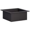 vidaXL Inel pentru foc Negru 90 x 90 x 25 cm Oțel