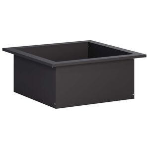 vidaXL Inel pentru foc Negru 90 x 90 x 25 cm Oțel
