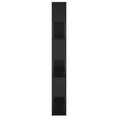 vidaXL Bibliotecă/Separator cameră, negru, 100x24x188 cm