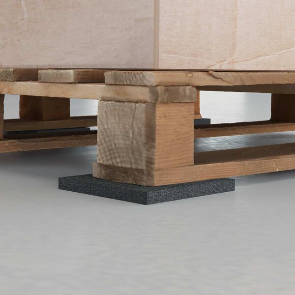 vidaXL Pad de Cauciuc Negru Cauciuc