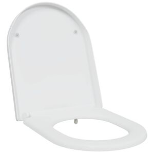 vidaXL Capacul de toaletă Alb 49 x 36 x 4 cm Duroplast