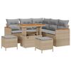 vidaXL Set de canapele pentru grădină 8 pcs Bej poliratan
