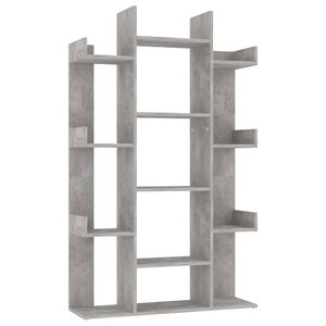 vidaXL Bibliotecă, gri beton, 86x25,5x140 cm, PAL