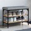 vidaXL Bancă pentru pantofi stejar sonoma 62x32x47 cm lemn prelucrat