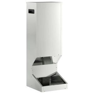 vidaXL Feeder pentru cerbi Argintiu 28 x 30 x 80 cm Oțel Galvanizat