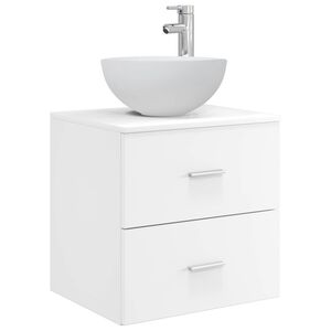 vidaXL Chiuvetă de baie suspendată Alb 49,5 x 35 x 63 cm