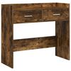 vidaXL Masă de consolă Stejar fumuriu 90 x 35 x 80 cm Lemn prelucrat