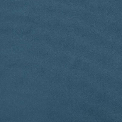 vidaXL Tăblie pat cu aripioare albastru închis 83x23x118/128cm catifea