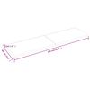 vidaXL Blat de baie, maro &icirc;nchis, 220x60x(2-4) cm, lemn masiv tratat