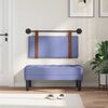 vidaXL Cap de pat suspendat Albastru Jeans 90 x 55 x 5 cm PU antic