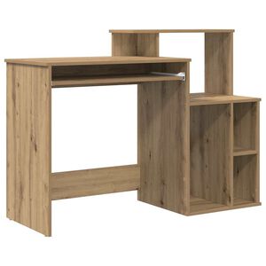 vidaXL Birou Stejar Artizanal 120,5 x 44 x 88,5 cm Lemn prelucrat