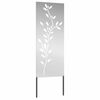 vidaXL Ecran de intimitate pentru grădină Floral Argintiu 50 x 140 cm