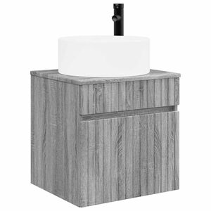 vidaXL Chiuvetă de baie suspendată Sonoma gri 49 x 44,5 x 65,5 cm