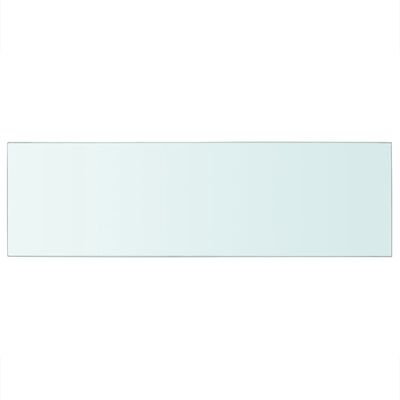 vidaXL Rafturi, 2 buc., 80 x 25 cm, panouri sticlă transparentă