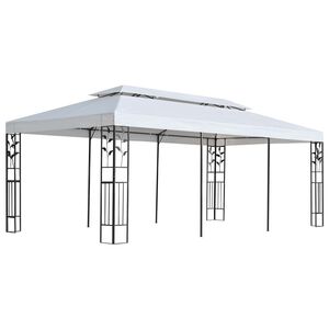 vidaXL P&acirc;nză pentru pavilion Alb 300 x 600 cm Poliester