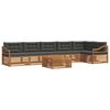 vidaXL Set de canapele de exterior cu pernă 7 pcs Natural și Antracit