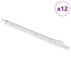 vidaXL Glisieră de sertar 12 buc. Alb 450 mm Oțel